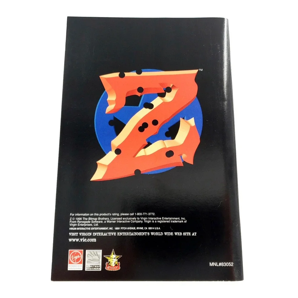 Z (PC CD-ROM, 1996) w/ Manual Brand New Factory Sealed In Jewel Case